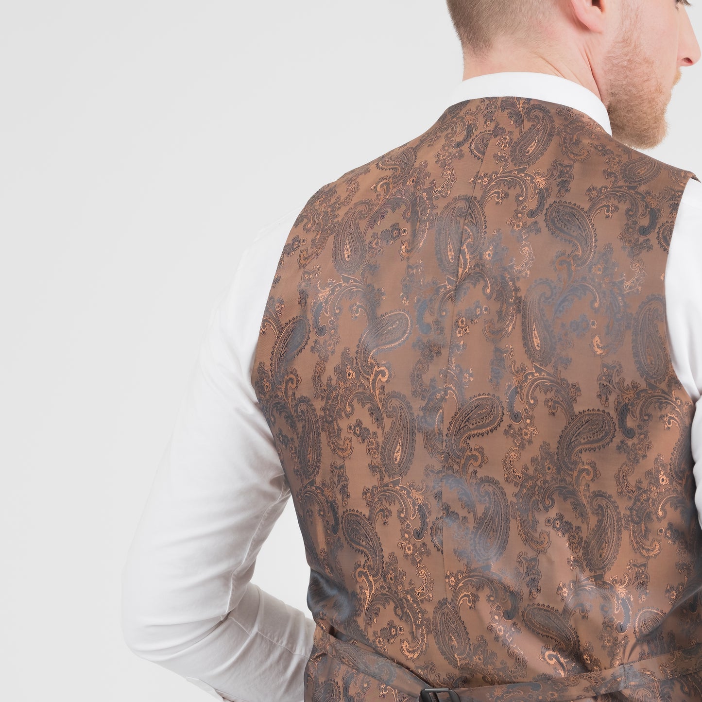 Harris Tweed Iain Waistcoat - Brown Check
