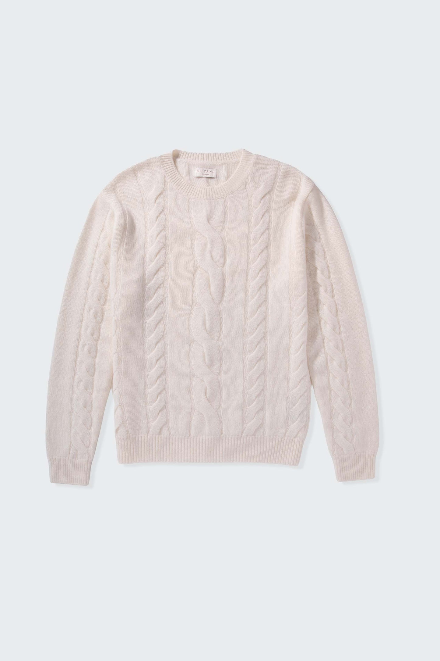 Men's Canongate Cashmere Cable Jumper - Off White