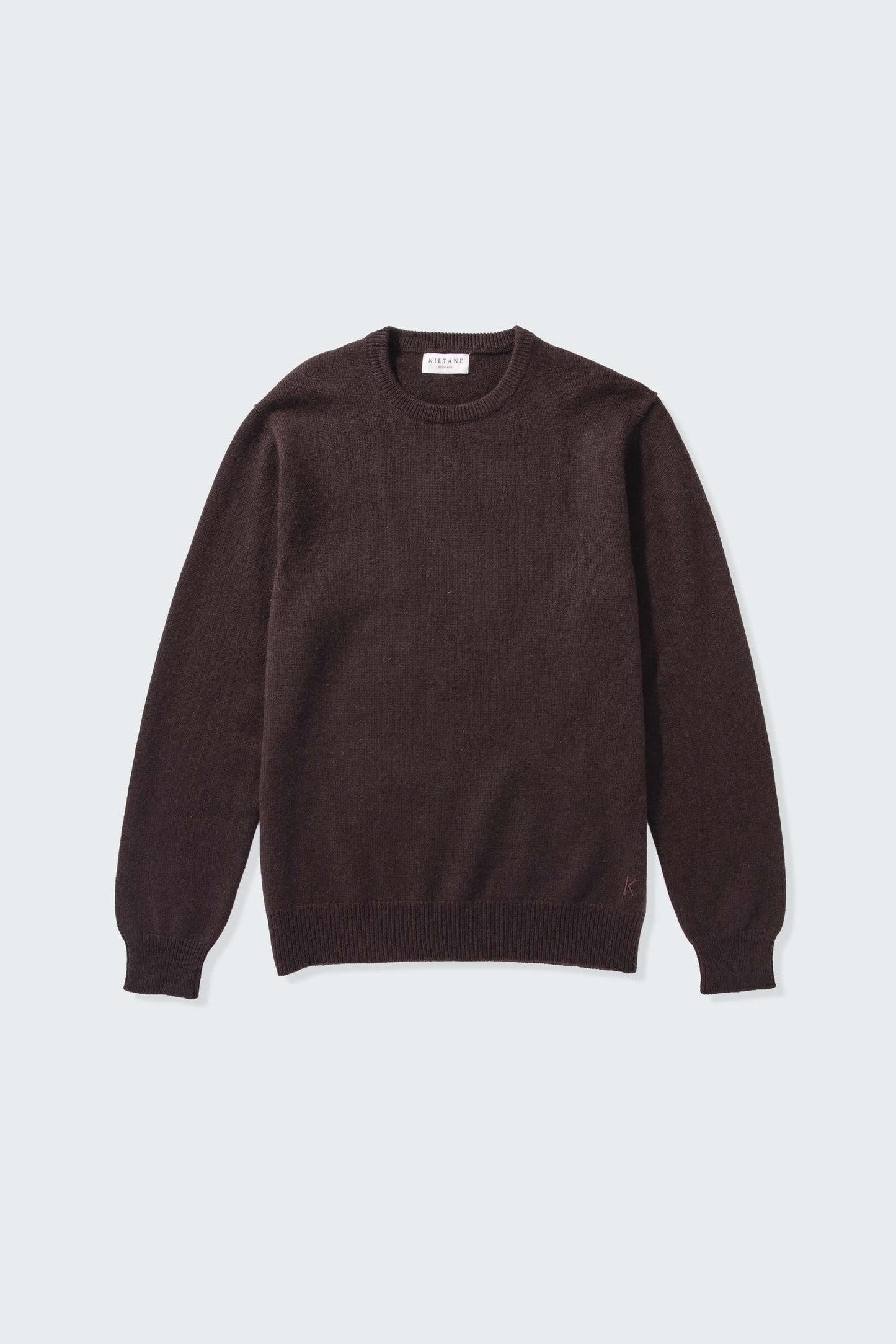 Men’s Comely Cashmere Crew Neck Jumper - Peat Brown