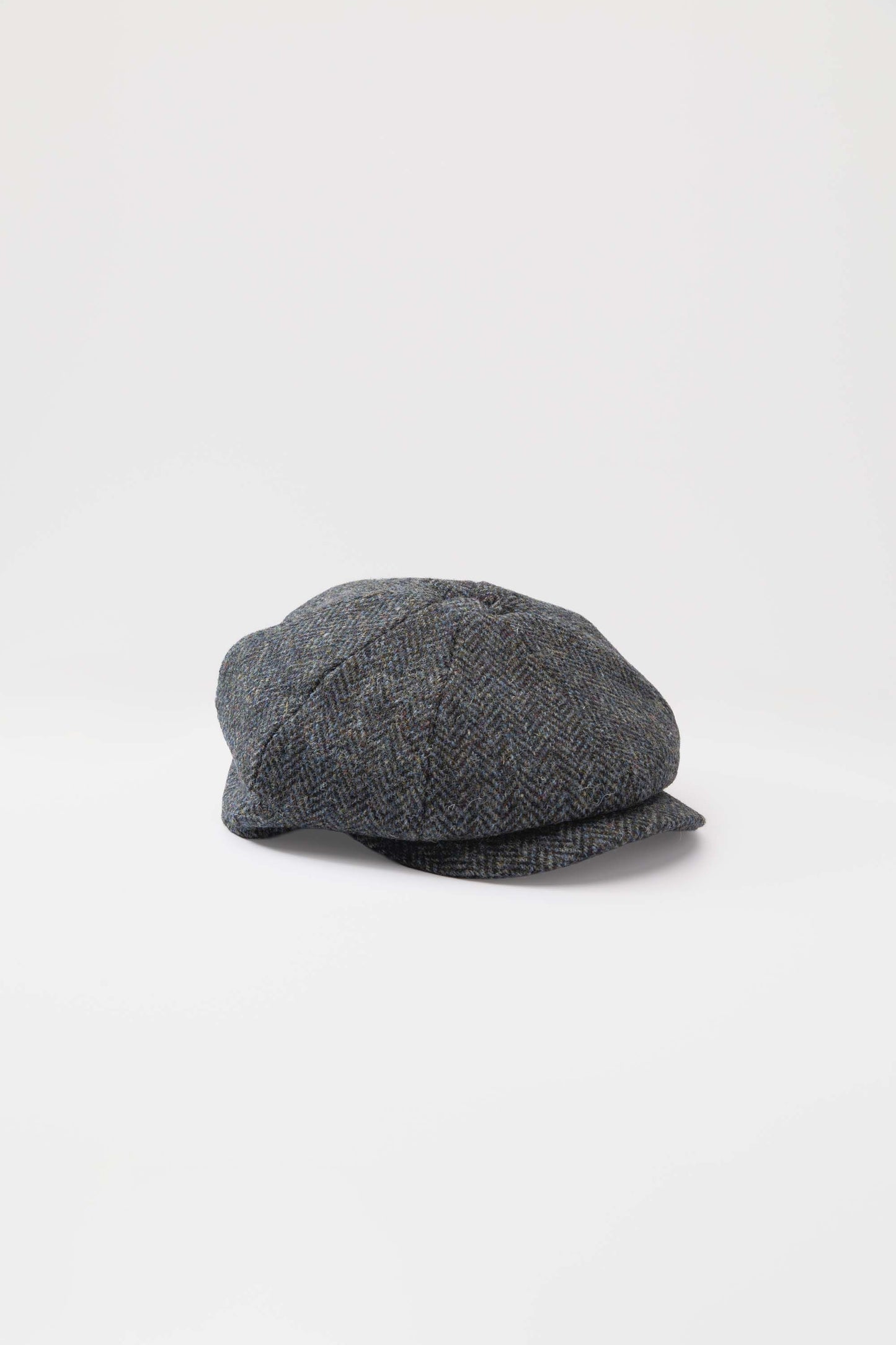 Harris Tweed Carloway Hat - Blue Mix Herringbone