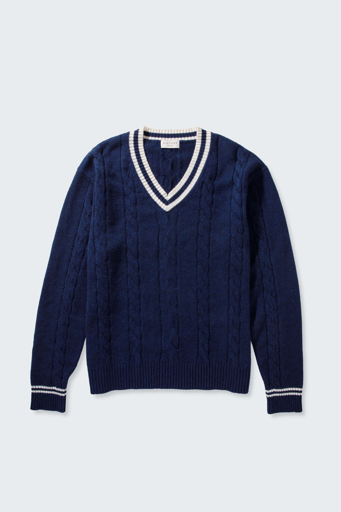 Men's Cashmere Cricket Style Jumper - Cosmos