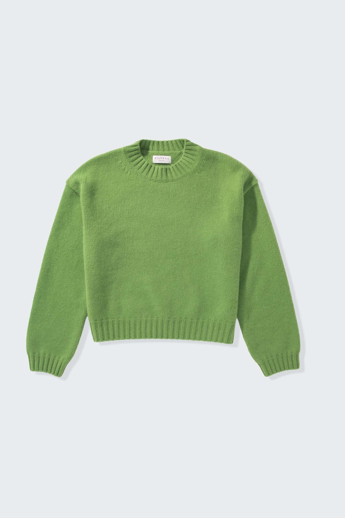 Women’s Raeburn Boxy Cashmere Crew Neck Jumper - Nettle Green