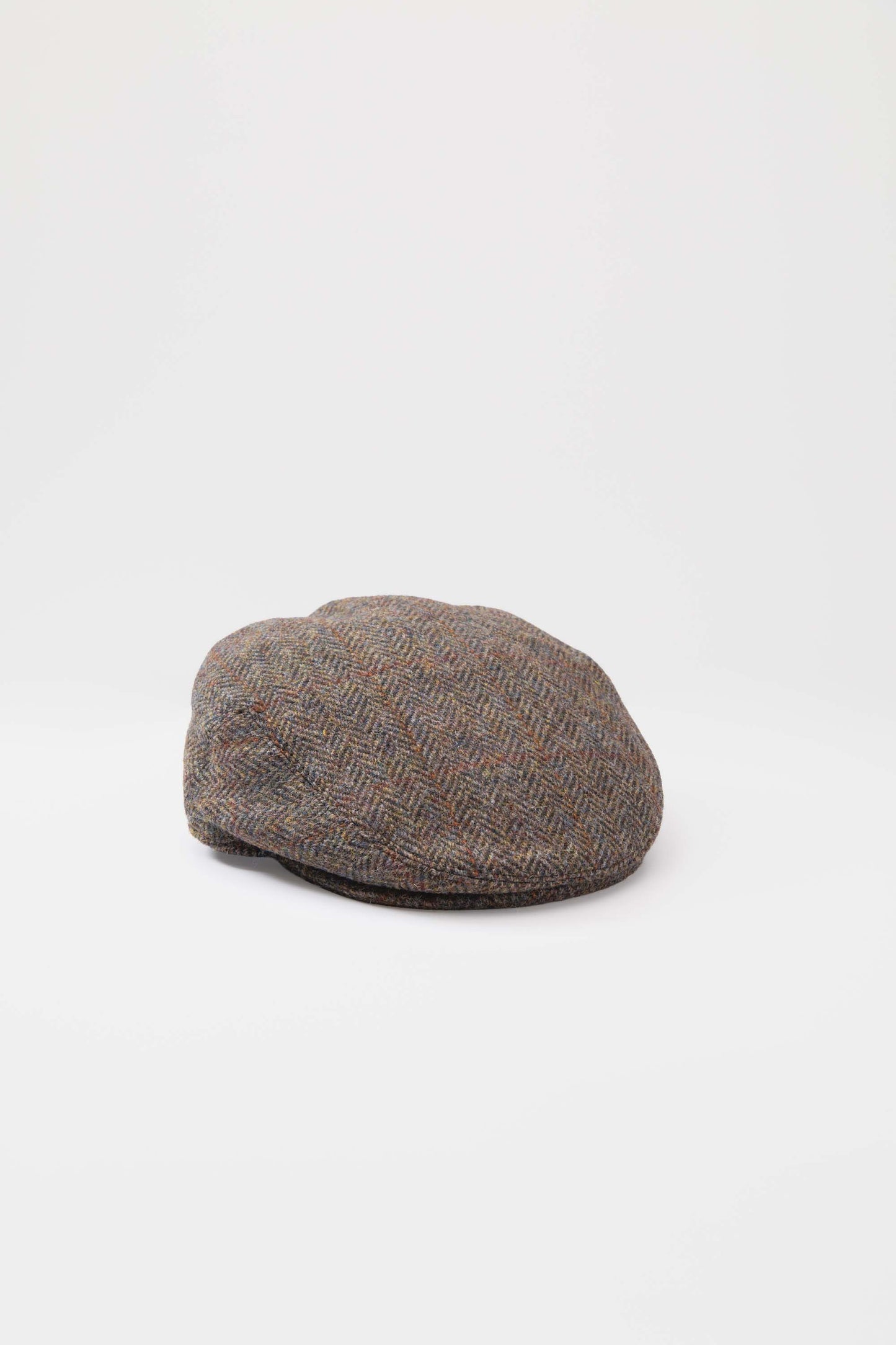 Harris Tweed Stornoway Cap - Brown Check