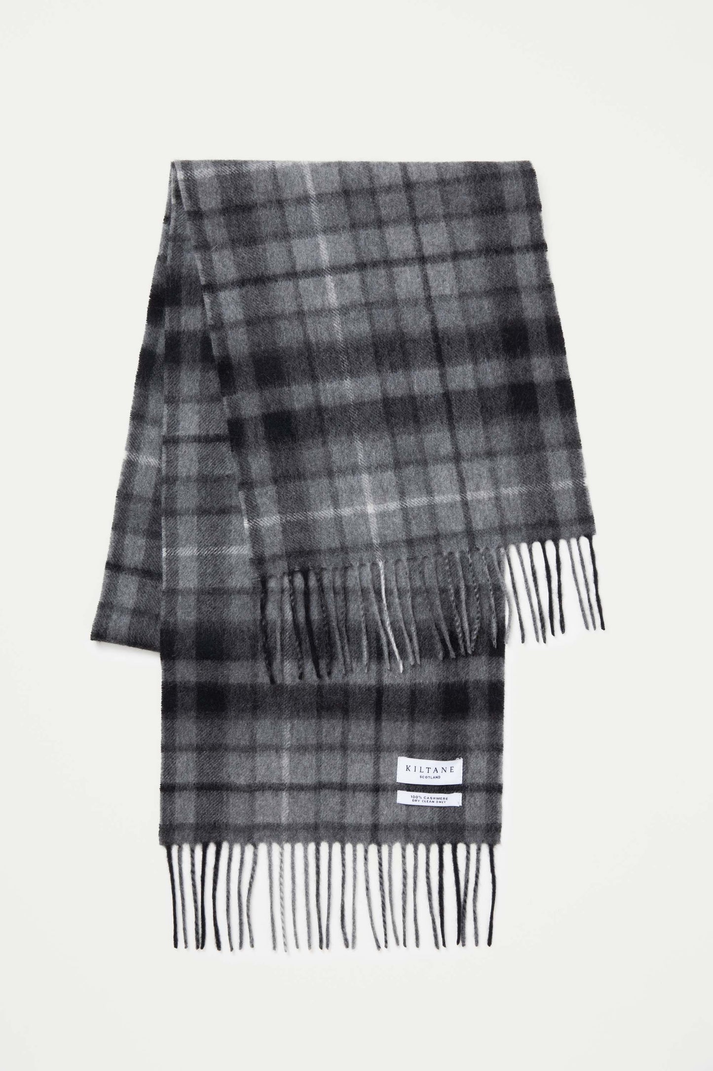 Heritage Tartan Cashmere Scarf - Buchanan Grey