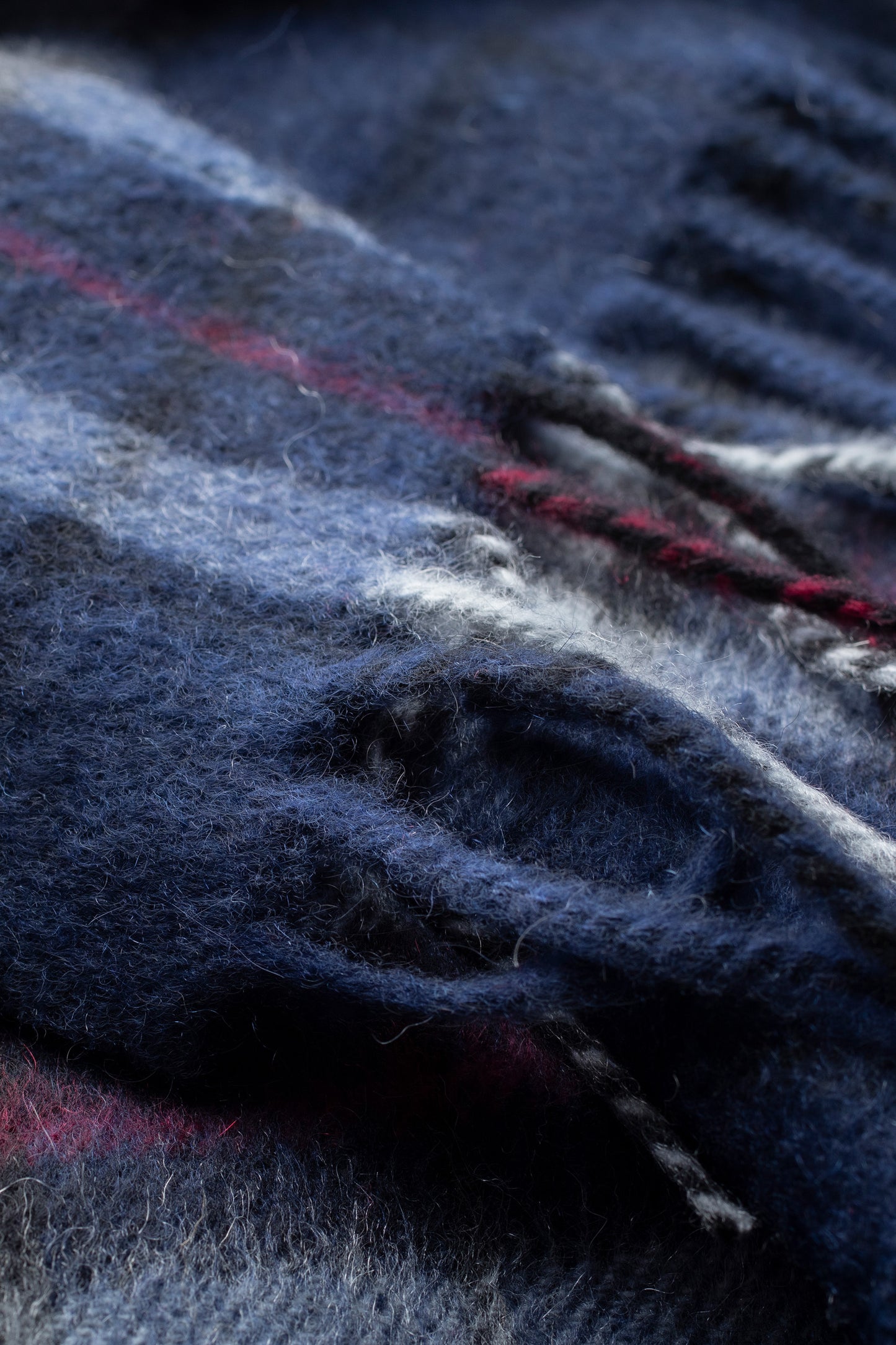 Scotty Thompson Cashmere Scarf - Navy