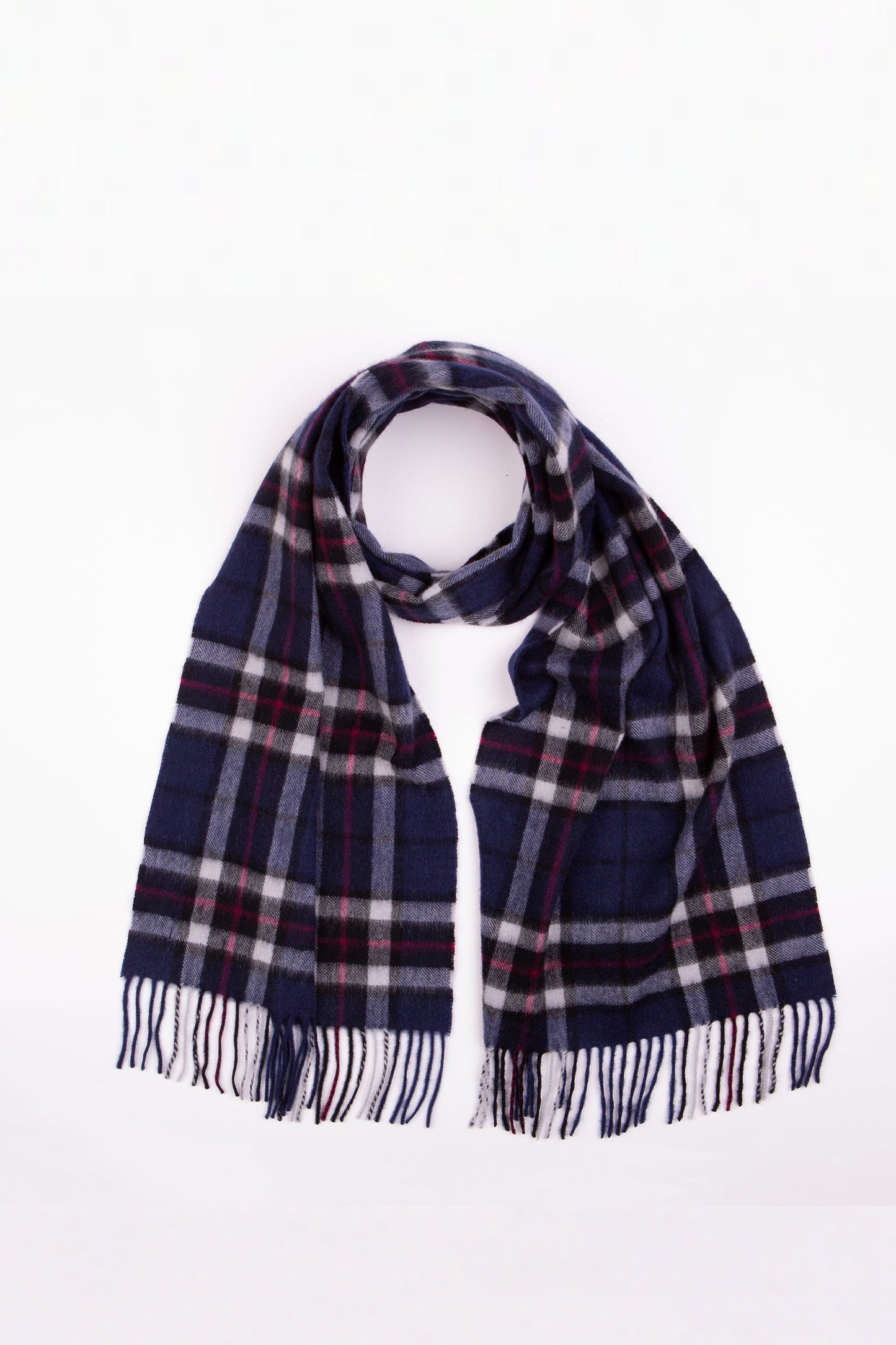 Cashmere Stole - Navy Scotty Thompson