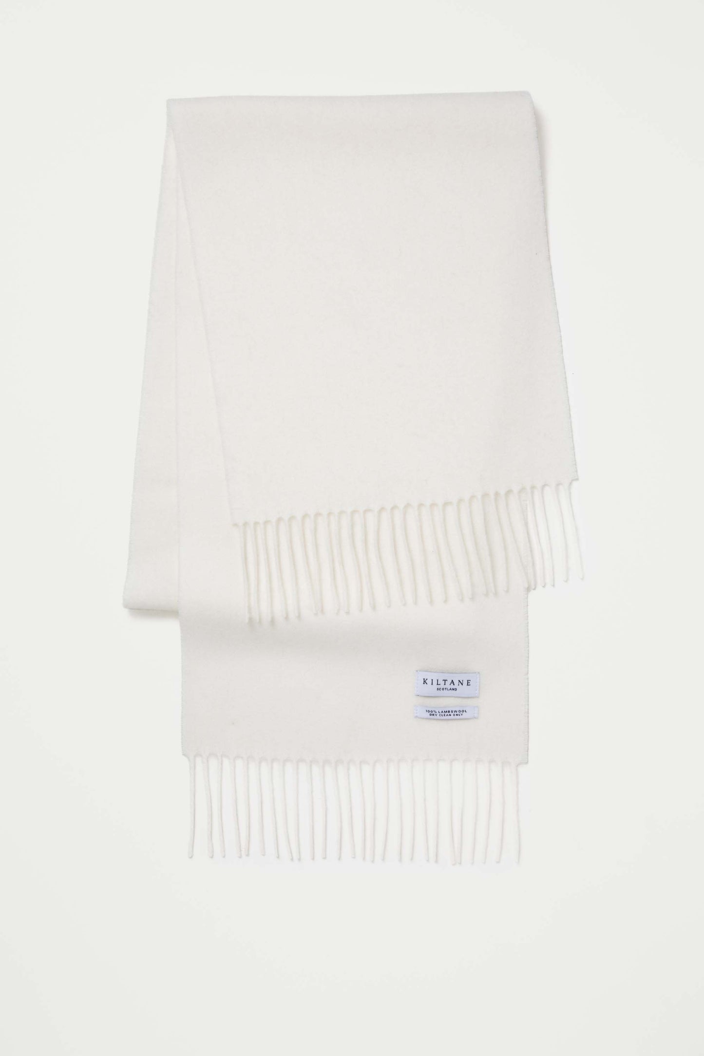 Solid Lambswool Scarf - Soft Cream