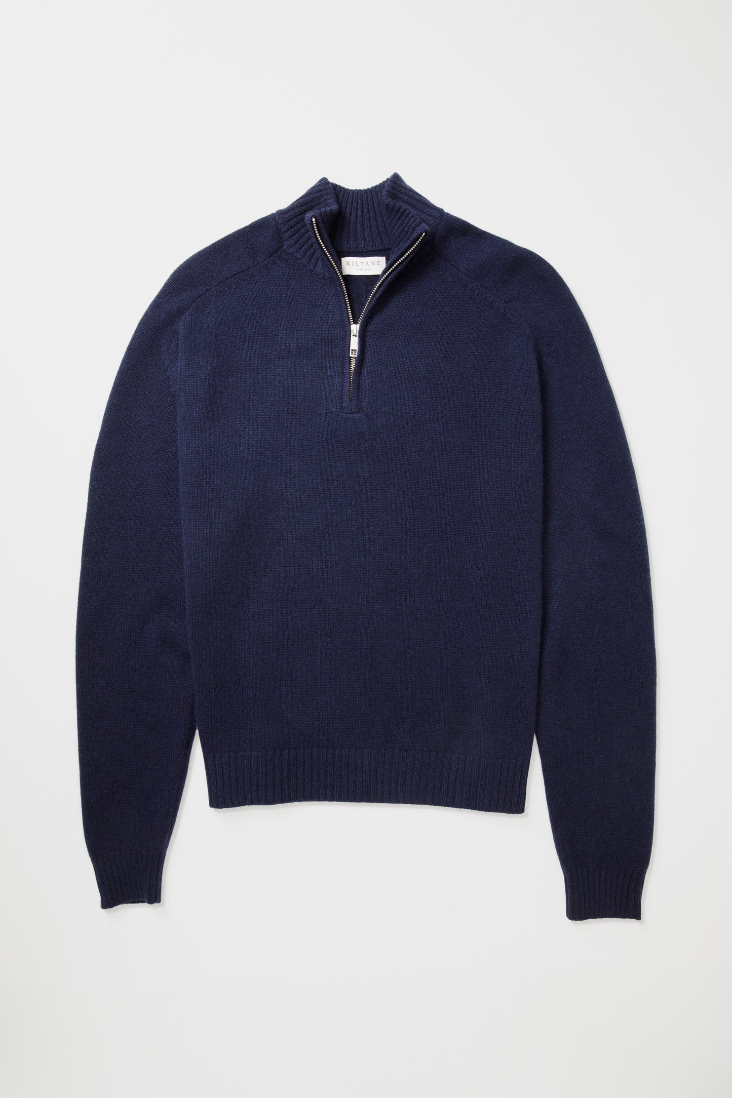 Balmoral Cashmere Half Zip Jumper - Navy