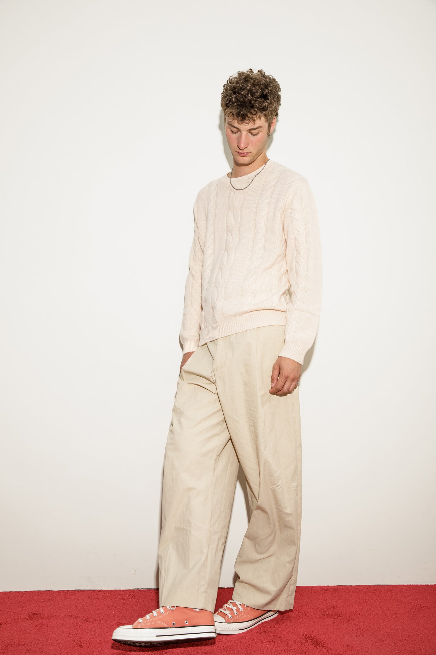 Canongate Cable Cashmere Jumper - Cream