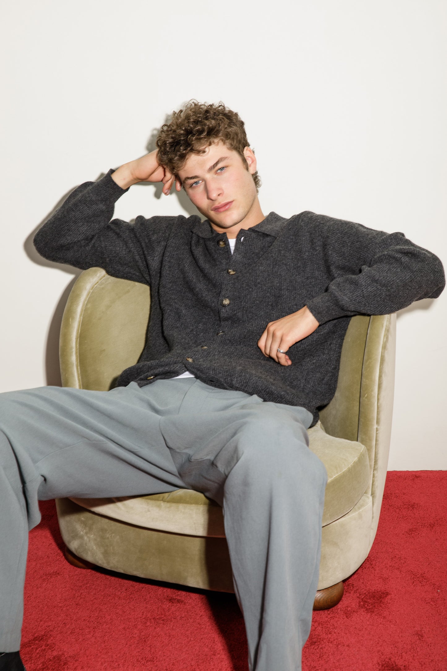 Waverley Cashmere Jacket - Charcoal