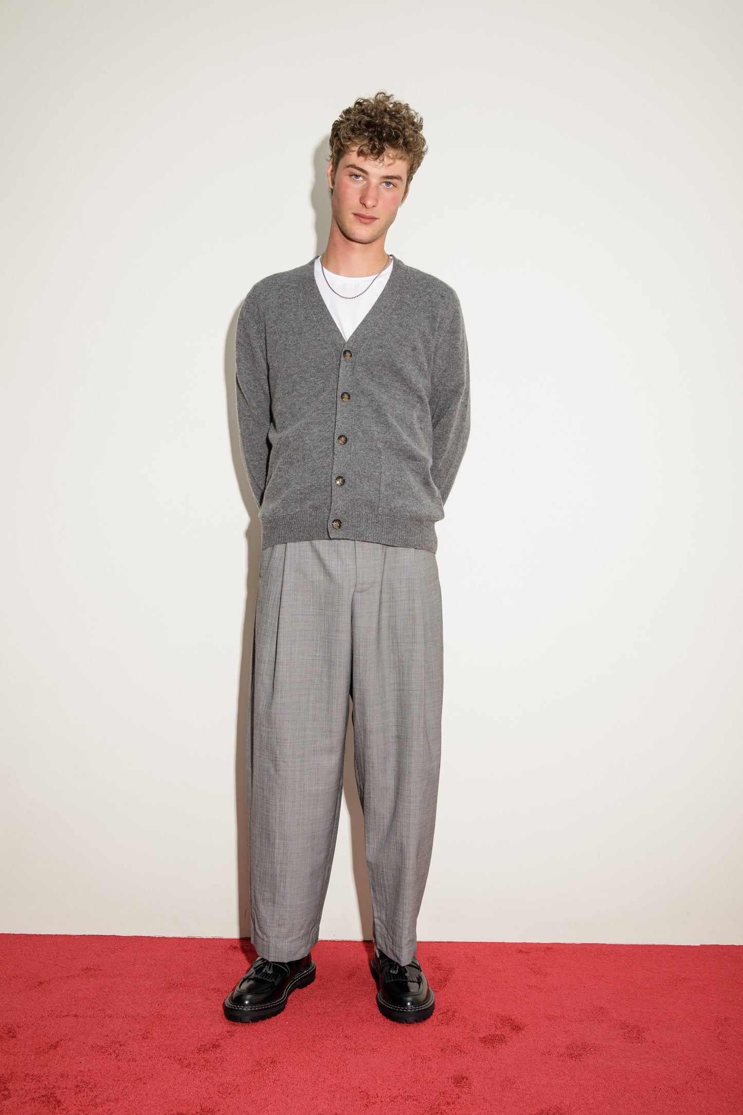 Drummond Cashmere Cardigan - Grey