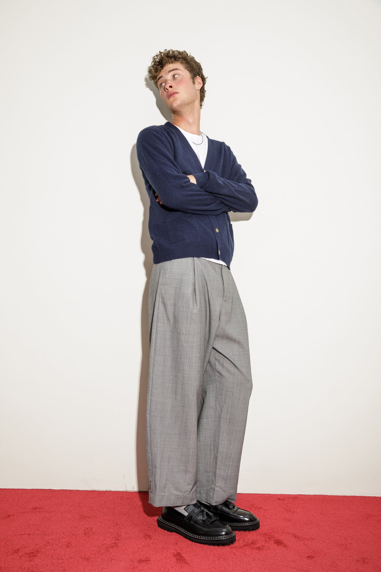 Drummond Cashmere Cardigan - Navy