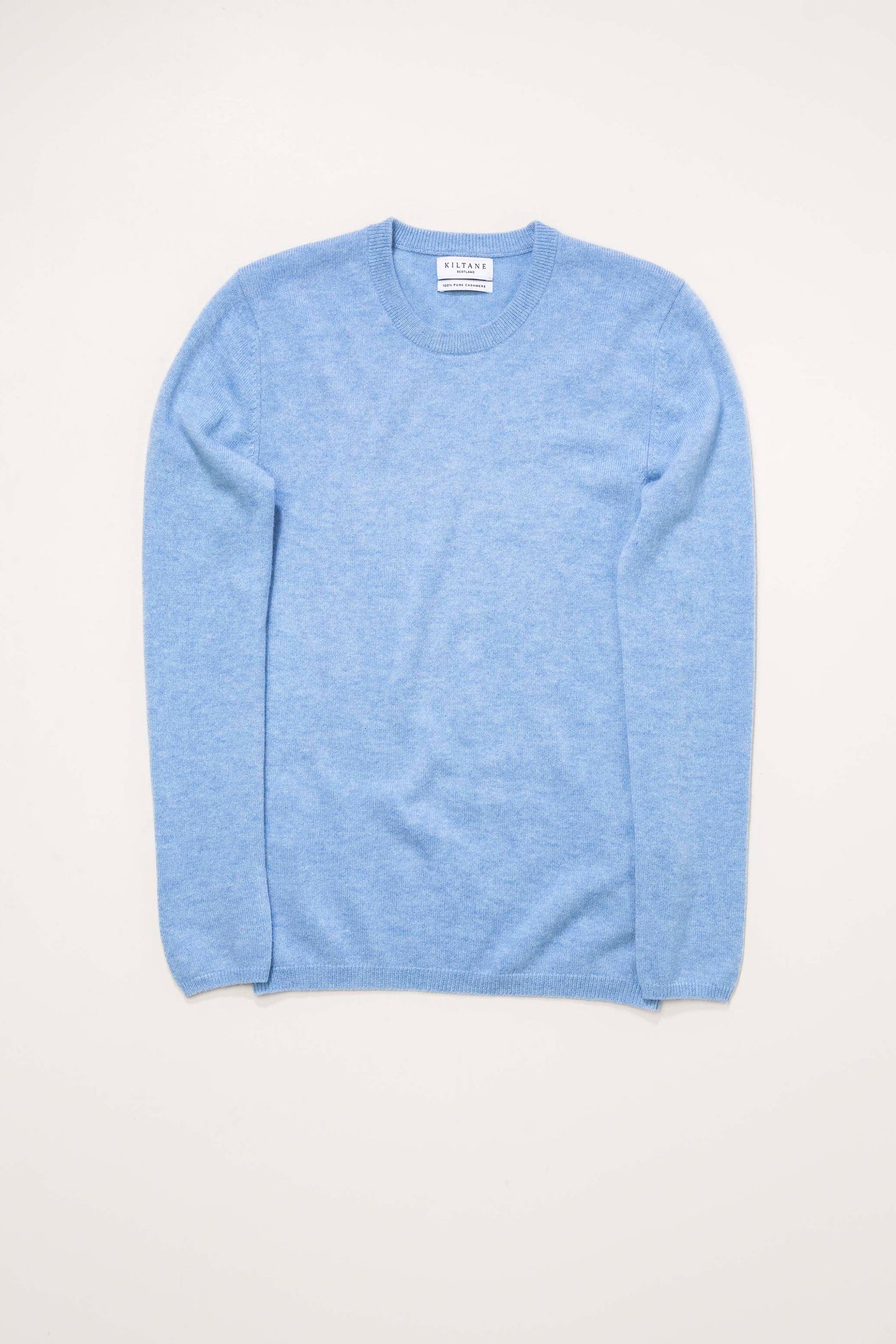 Women's Cashmere Crew Neck Jumper - Glacier