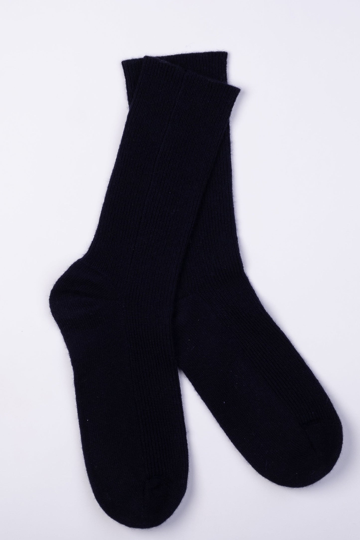 Women's Cashmere Bed Socks - Dark Navy
