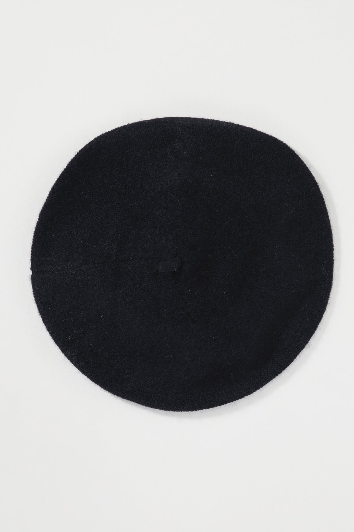 Cashmere Knitted Beret - Black