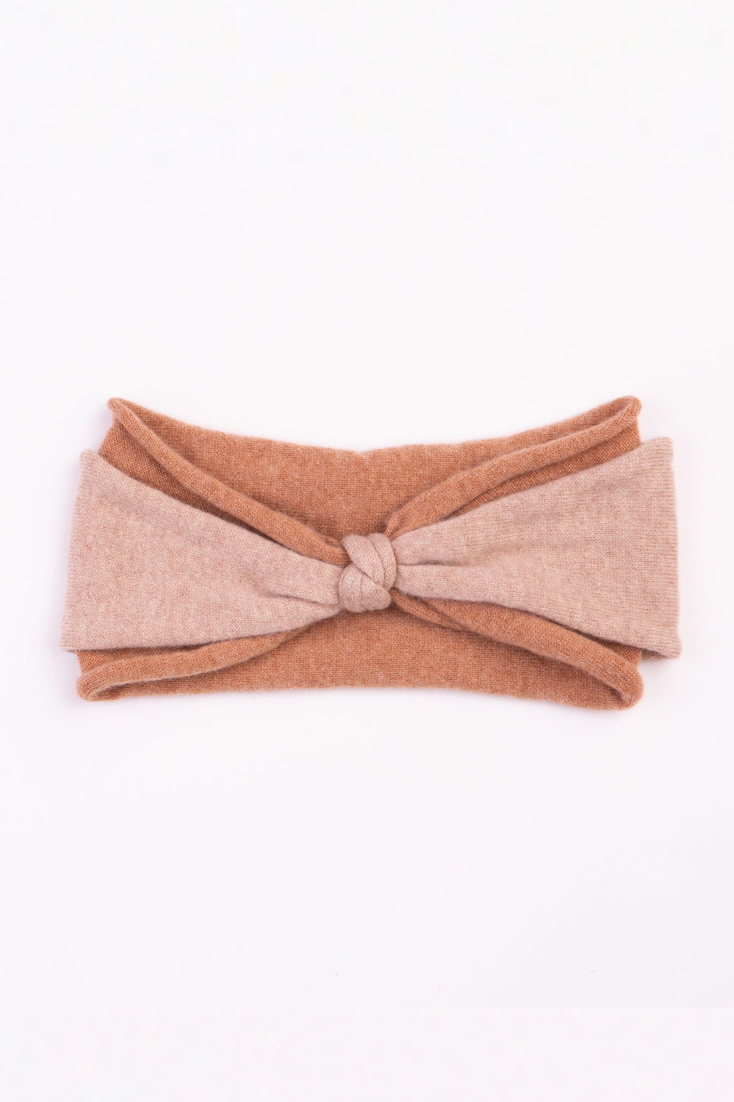 Cashmere Colour Block Headband - Sand