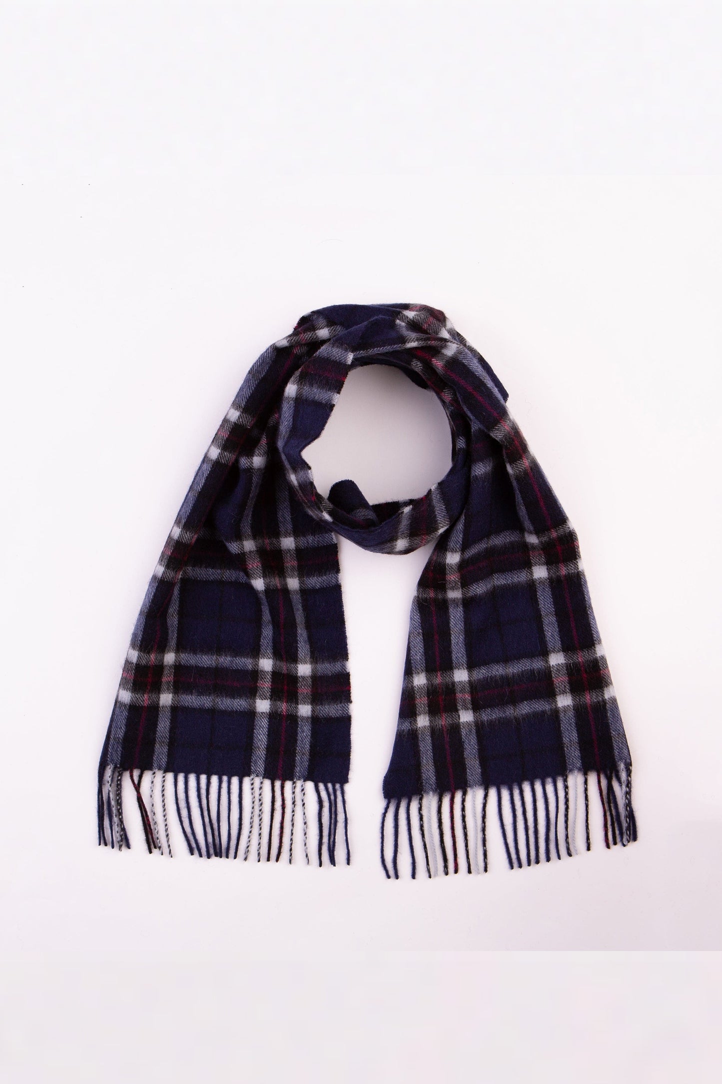 Scotty Thompson Lambswool Scarf - Navy