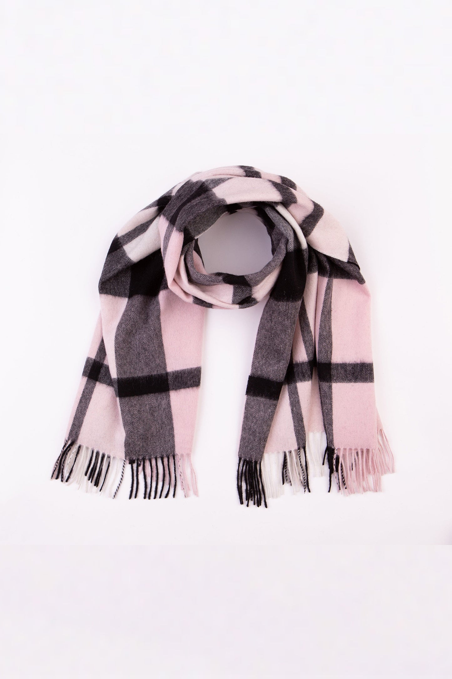 Contemporary Exploded Thompson Lambswool Stole - Baby Pink