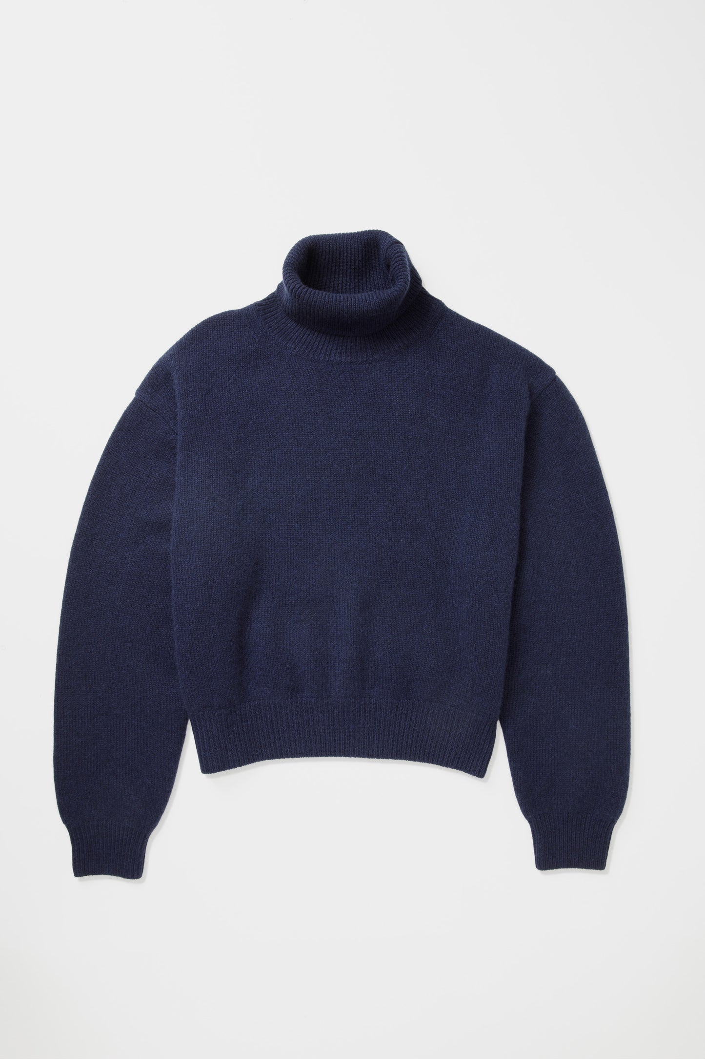 Cramond Cashmere Roll Neck Jumper - Navy