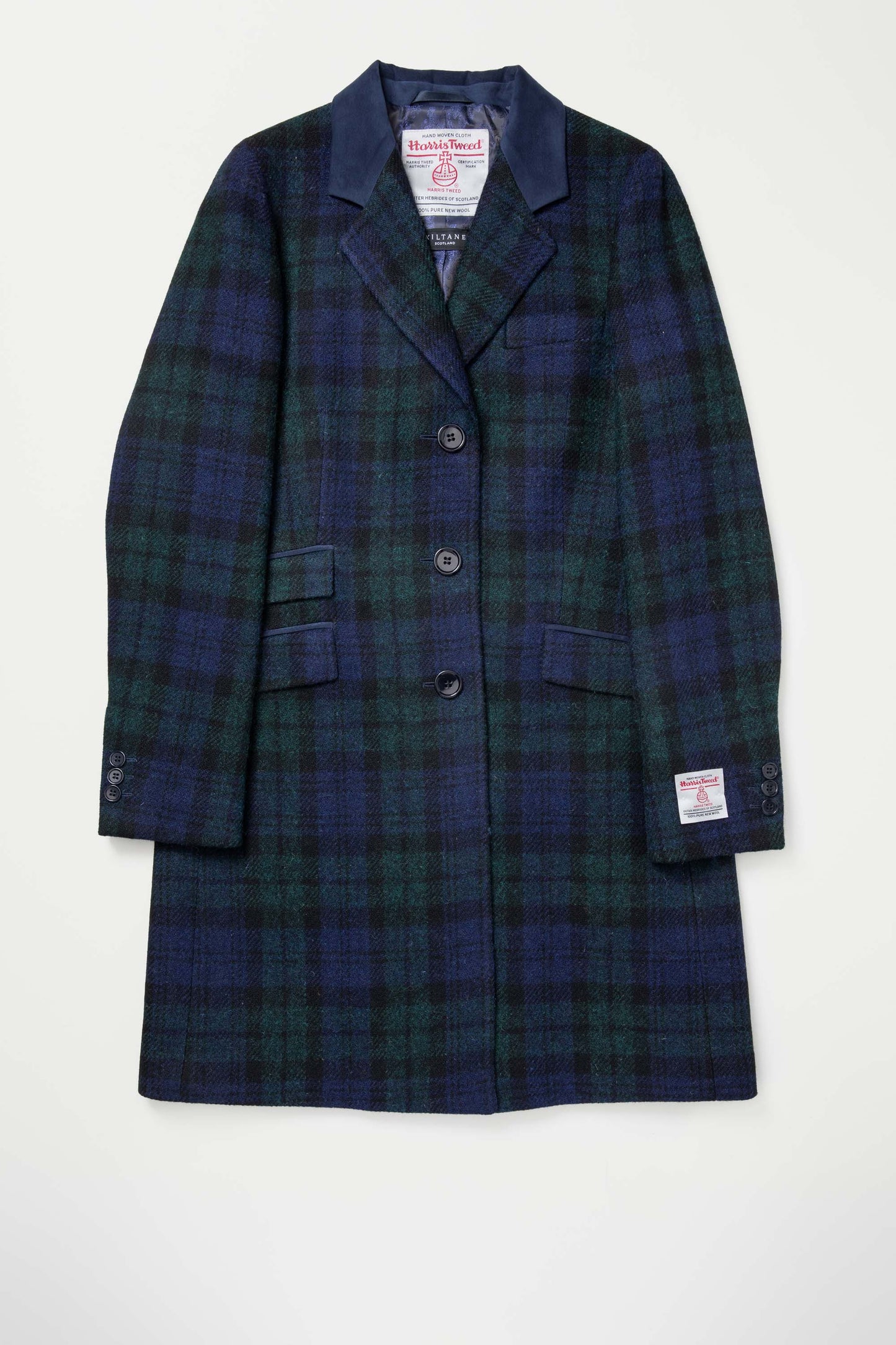 Women's Harris Tweed Tori Coat - Blackwatch