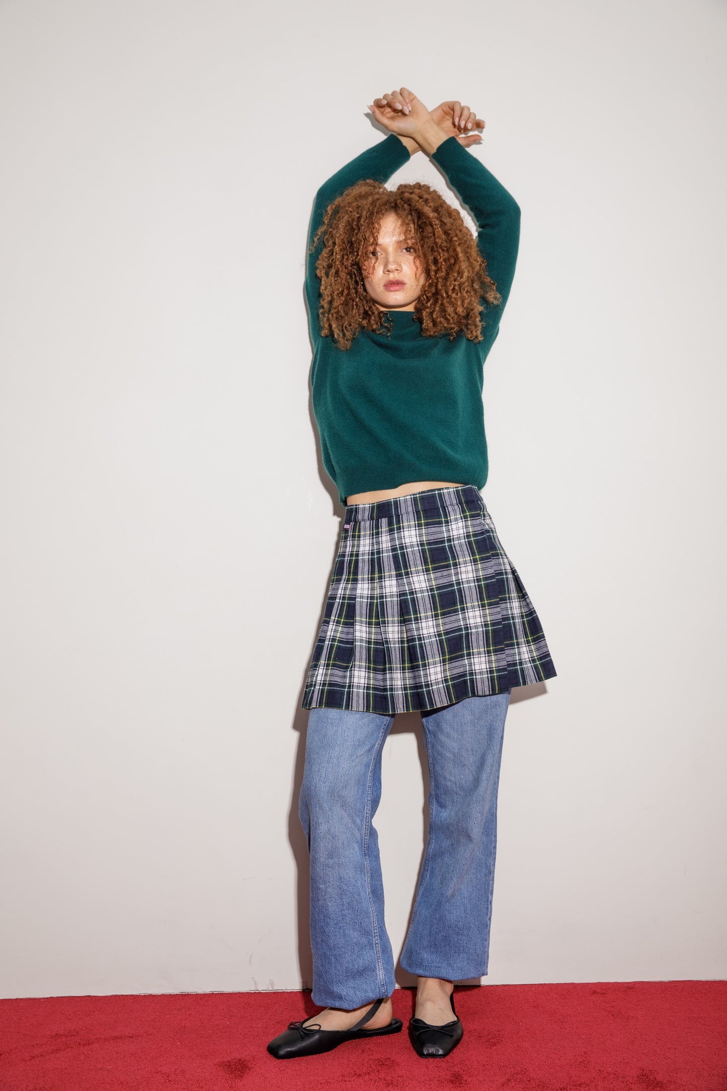Trinity Cashmere Jumper - Forest Green