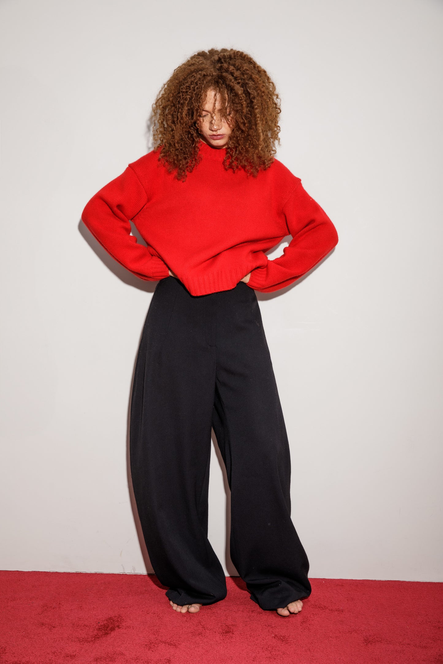 Raeburn Cashmere Jumper - Red