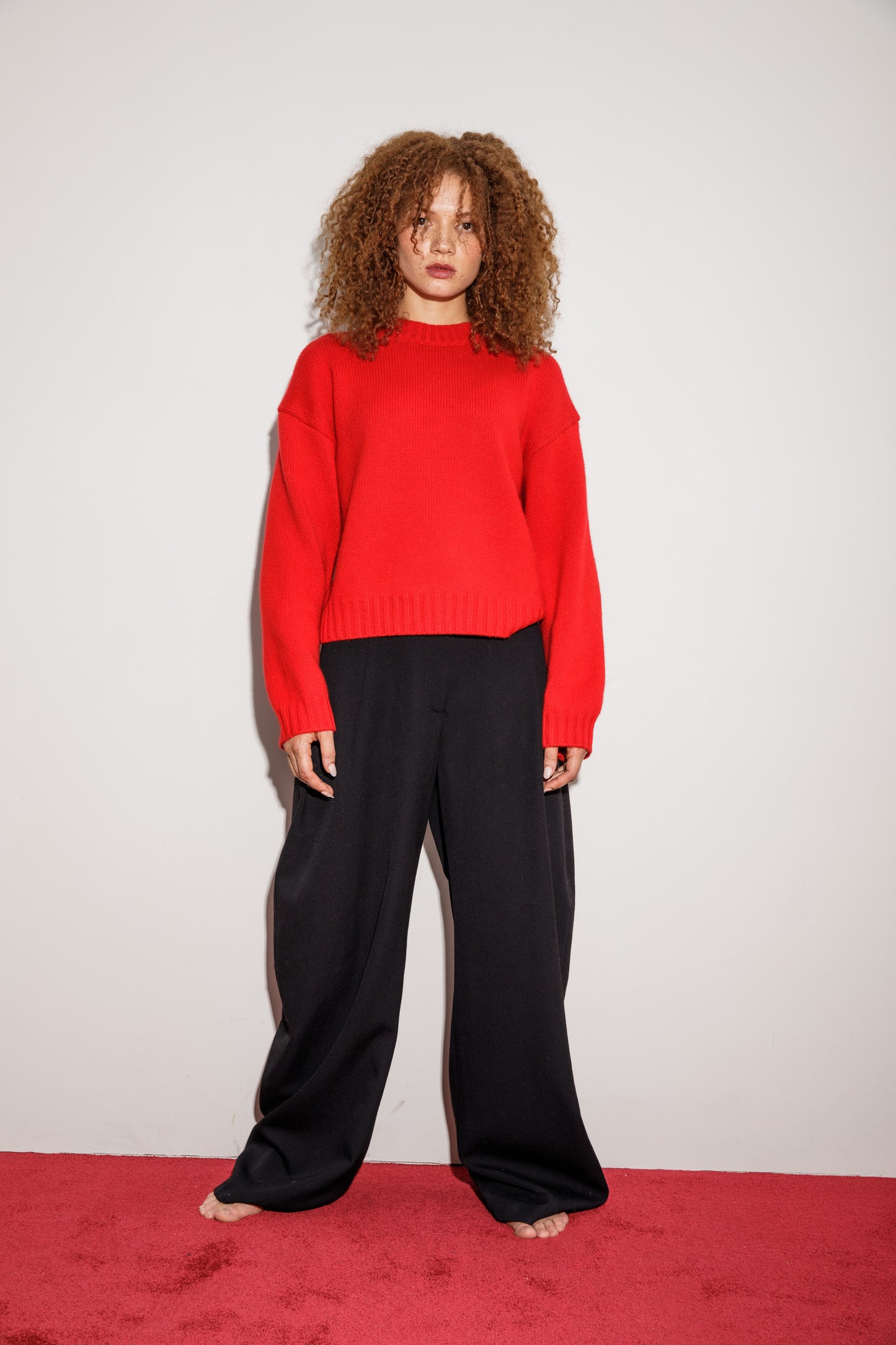Raeburn Cashmere Jumper - Red