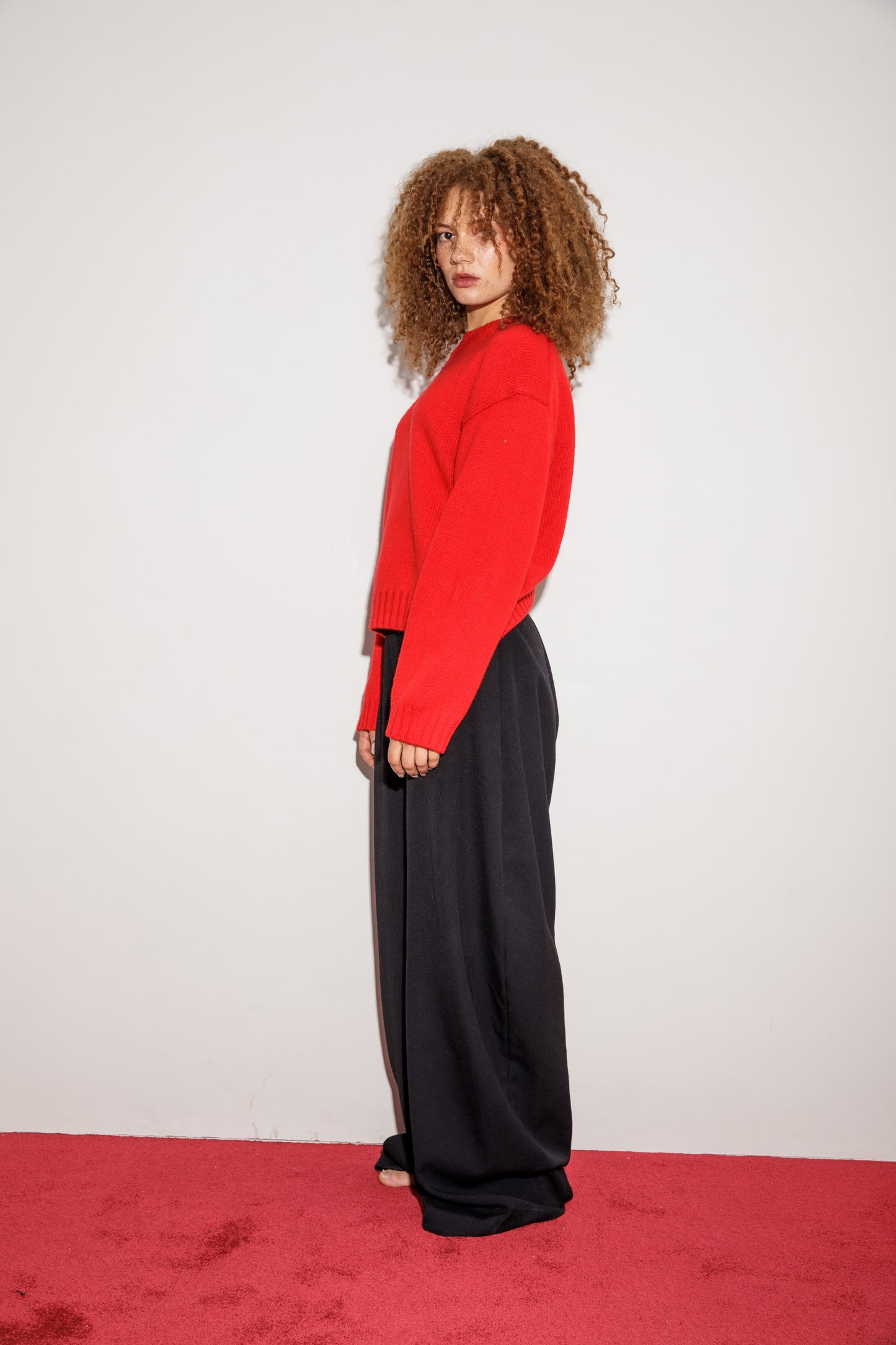 Raeburn Cashmere Jumper - Red