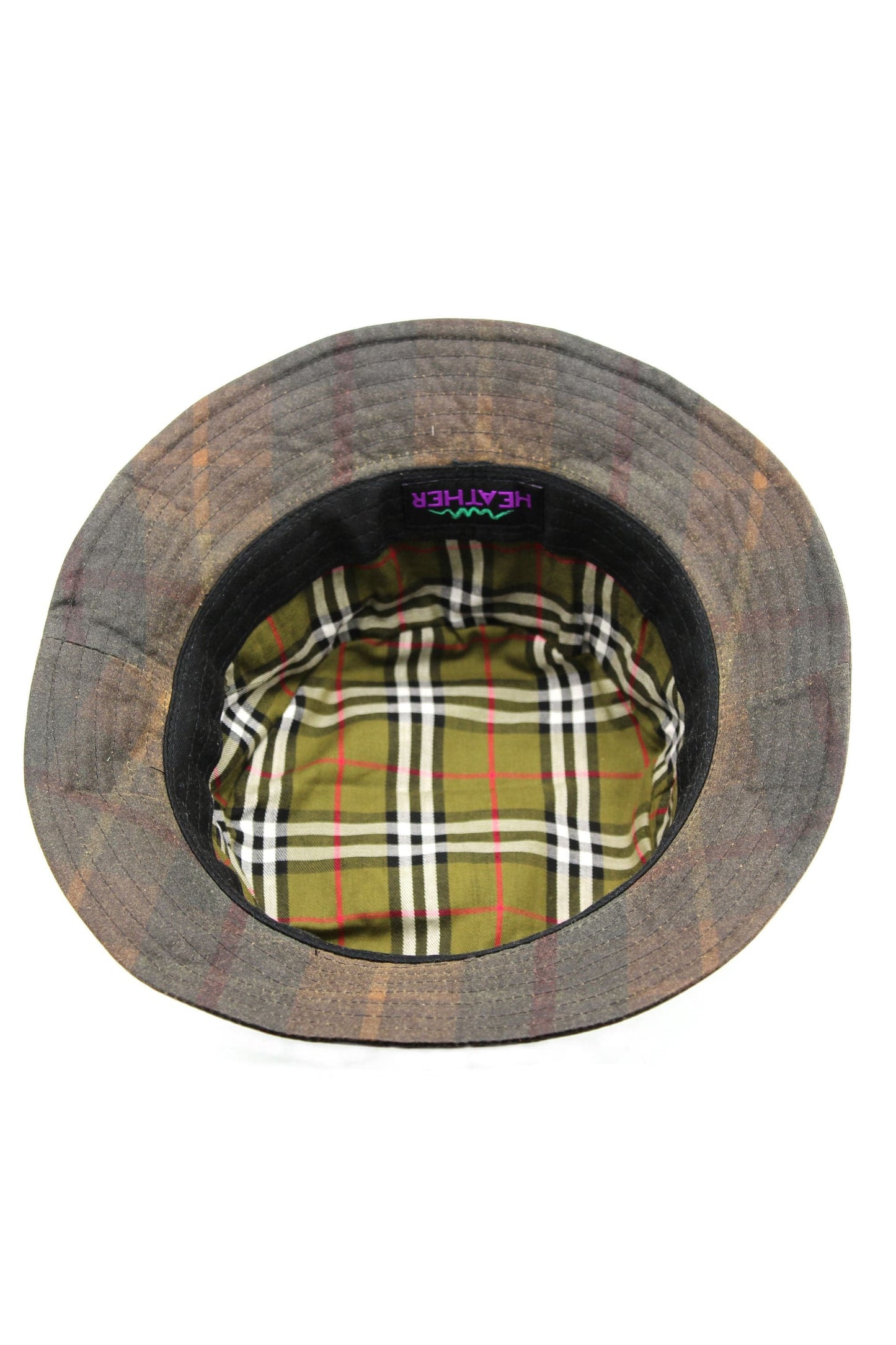 Lachlan Tartan Wax Bush Hat - Hunter