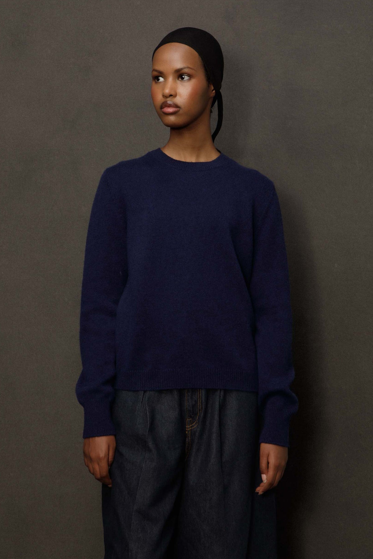 Women’s Heavyweight Cashmere Crew Neck Jumper - Cosmos