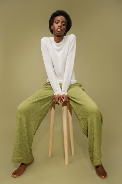 Women's Cashmere Crew Neck Jumper - Soft Cream