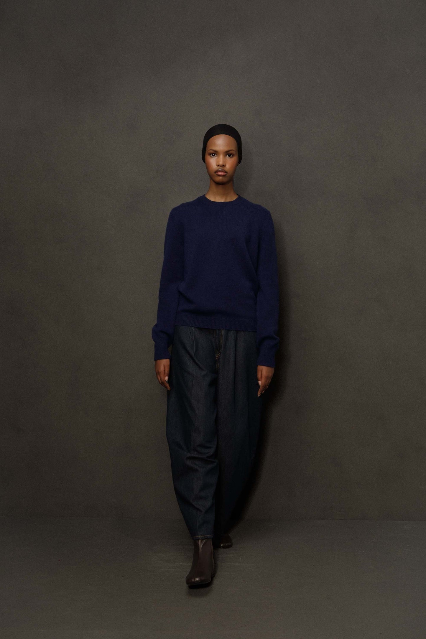 Women’s Heavyweight Cashmere Crew Neck Jumper - Cosmos