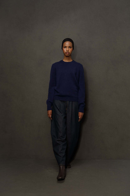 Women’s Heavyweight Cashmere Crew Neck Jumper - Cosmos