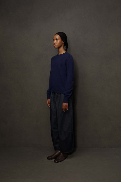 Women’s Heavyweight Cashmere Crew Neck Jumper - Cosmos