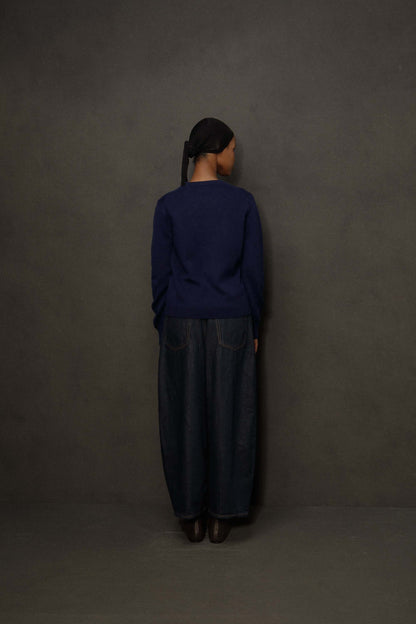 Women’s Heavyweight Cashmere Crew Neck Jumper - Cosmos