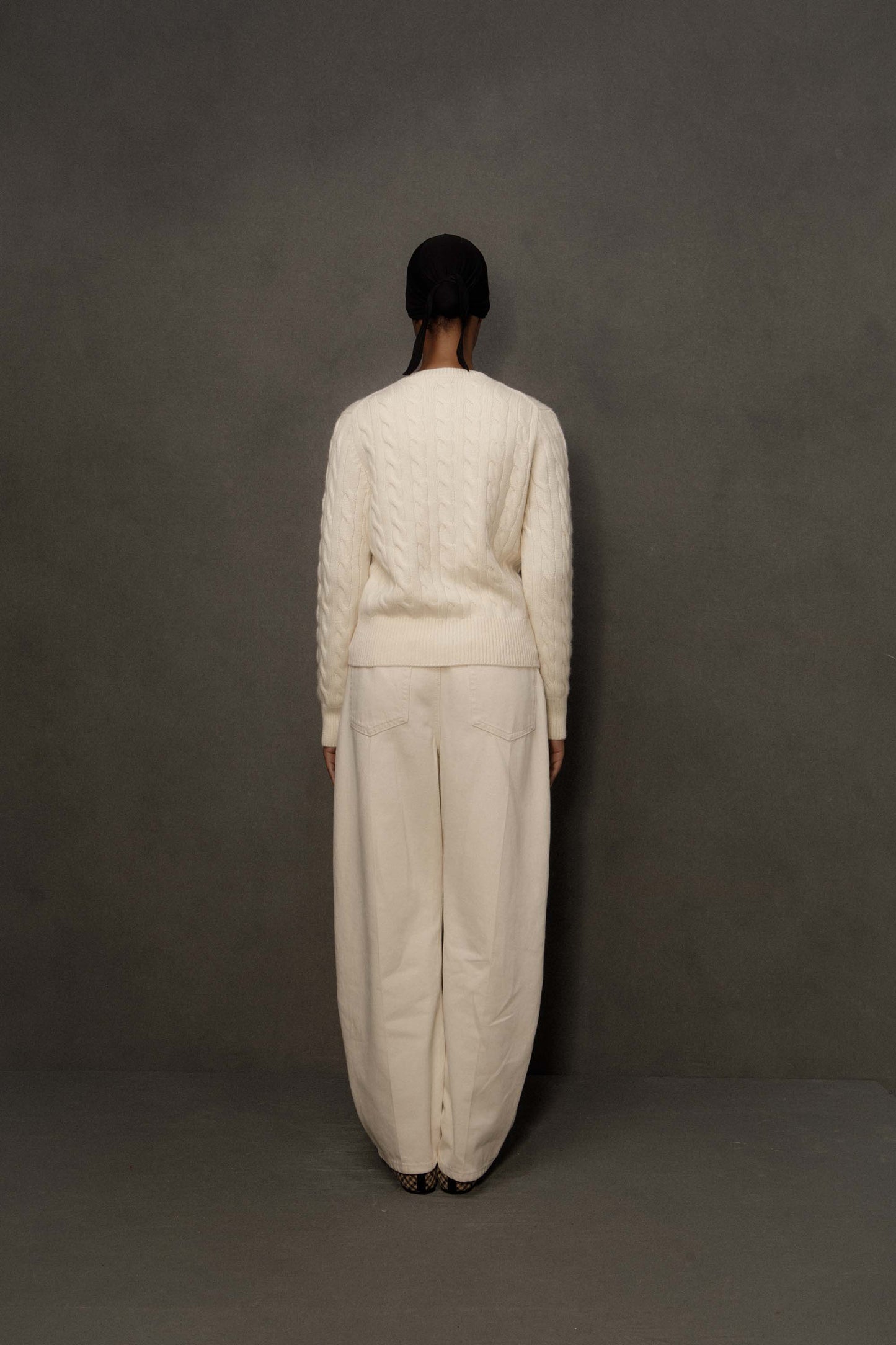 Women’s Calton Cashmere Cable Cardigan - Cream