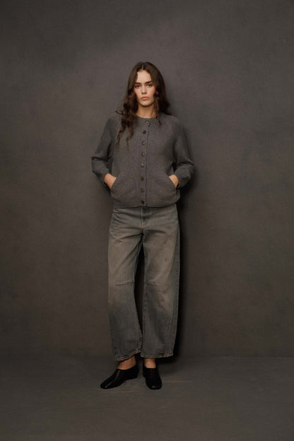 Women’s Canonmills Cashmere Cardigan - Grey