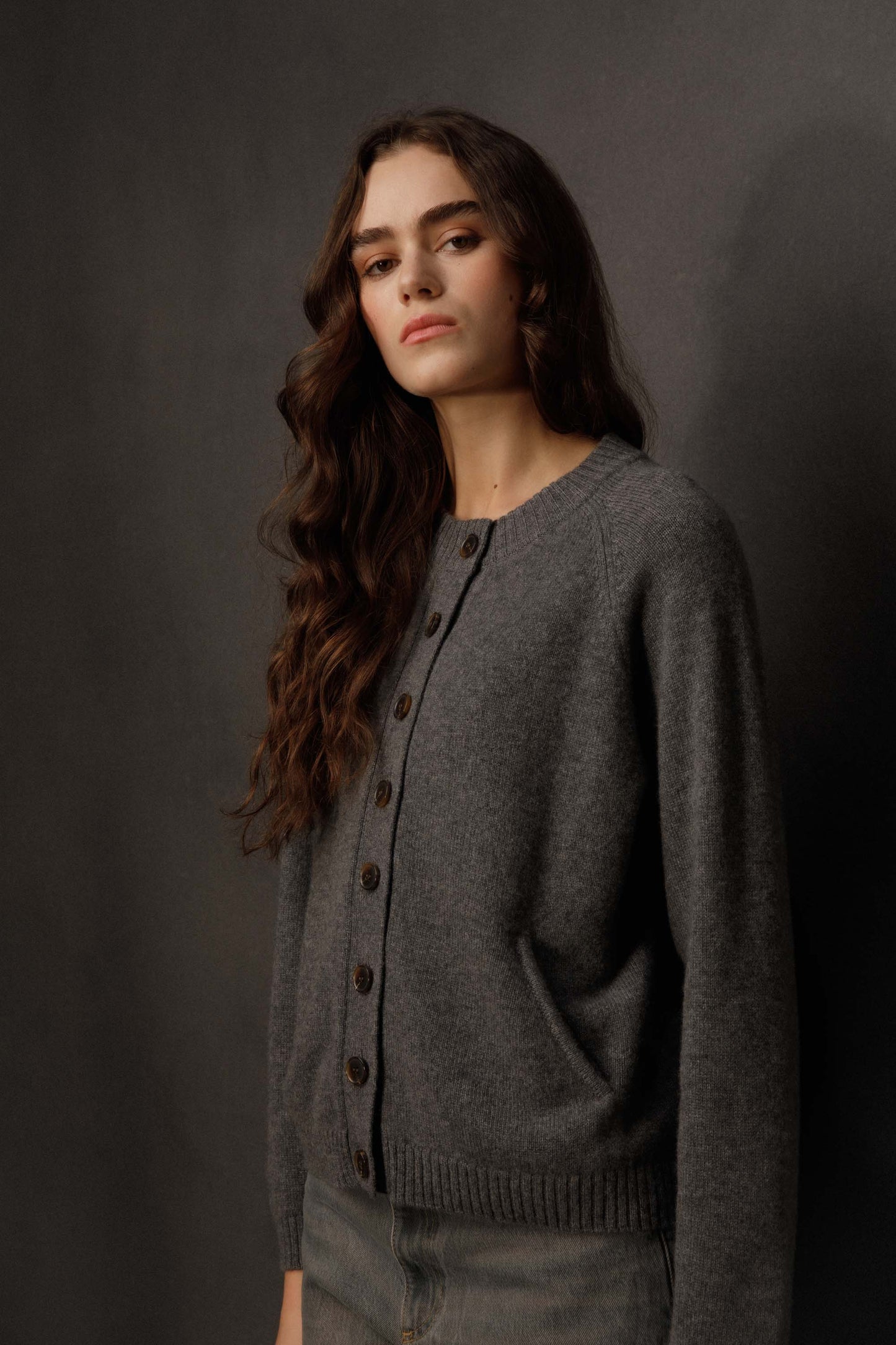 Women’s Canonmills Cashmere Cardigan - Grey