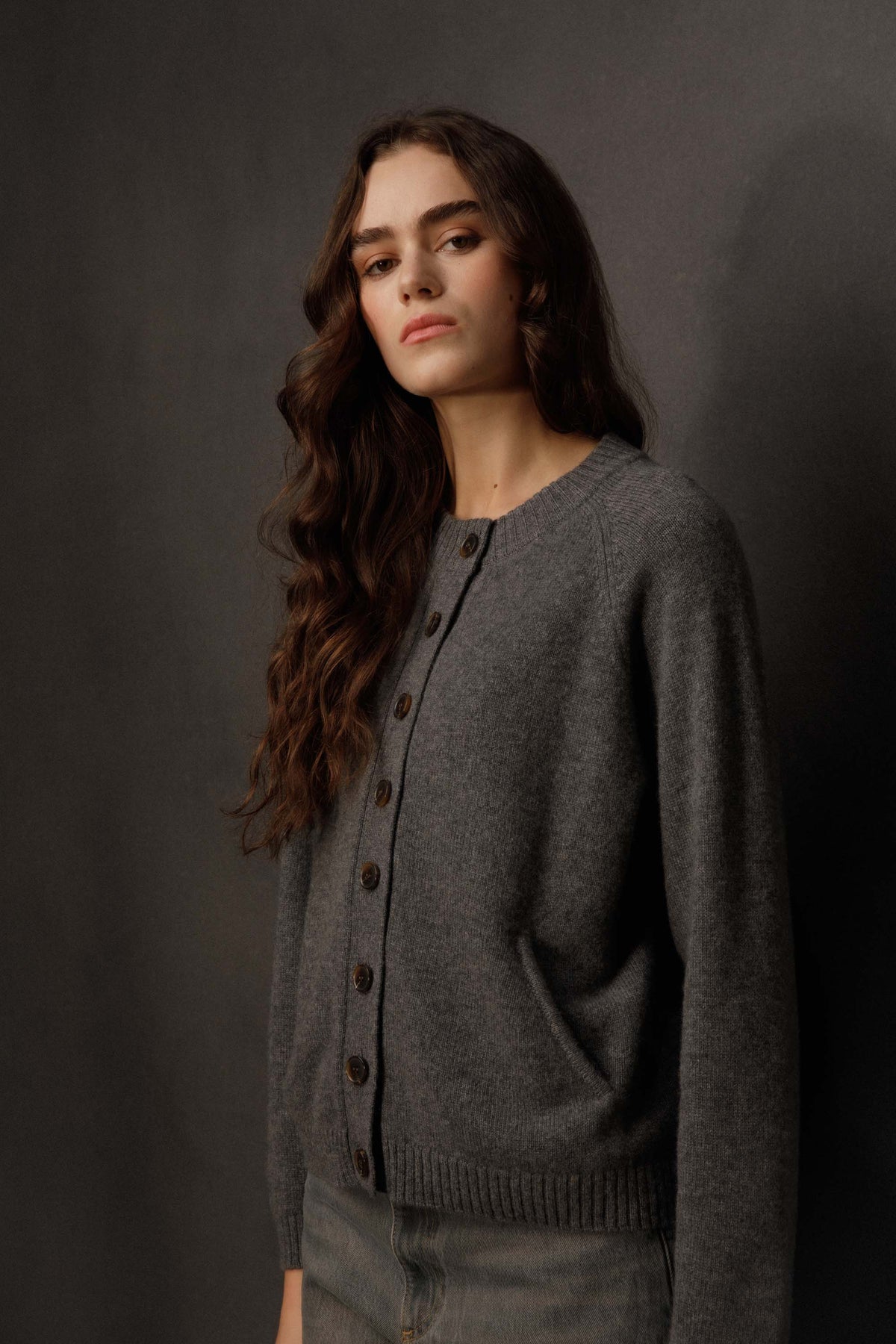 Women’s Canonmills Cashmere Cardigan - Grey