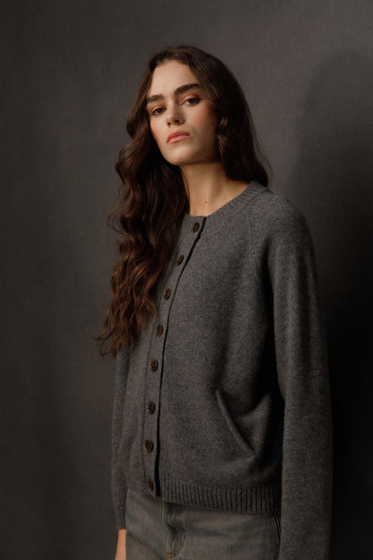 Women’s Canonmills Cashmere Cardigan - Grey