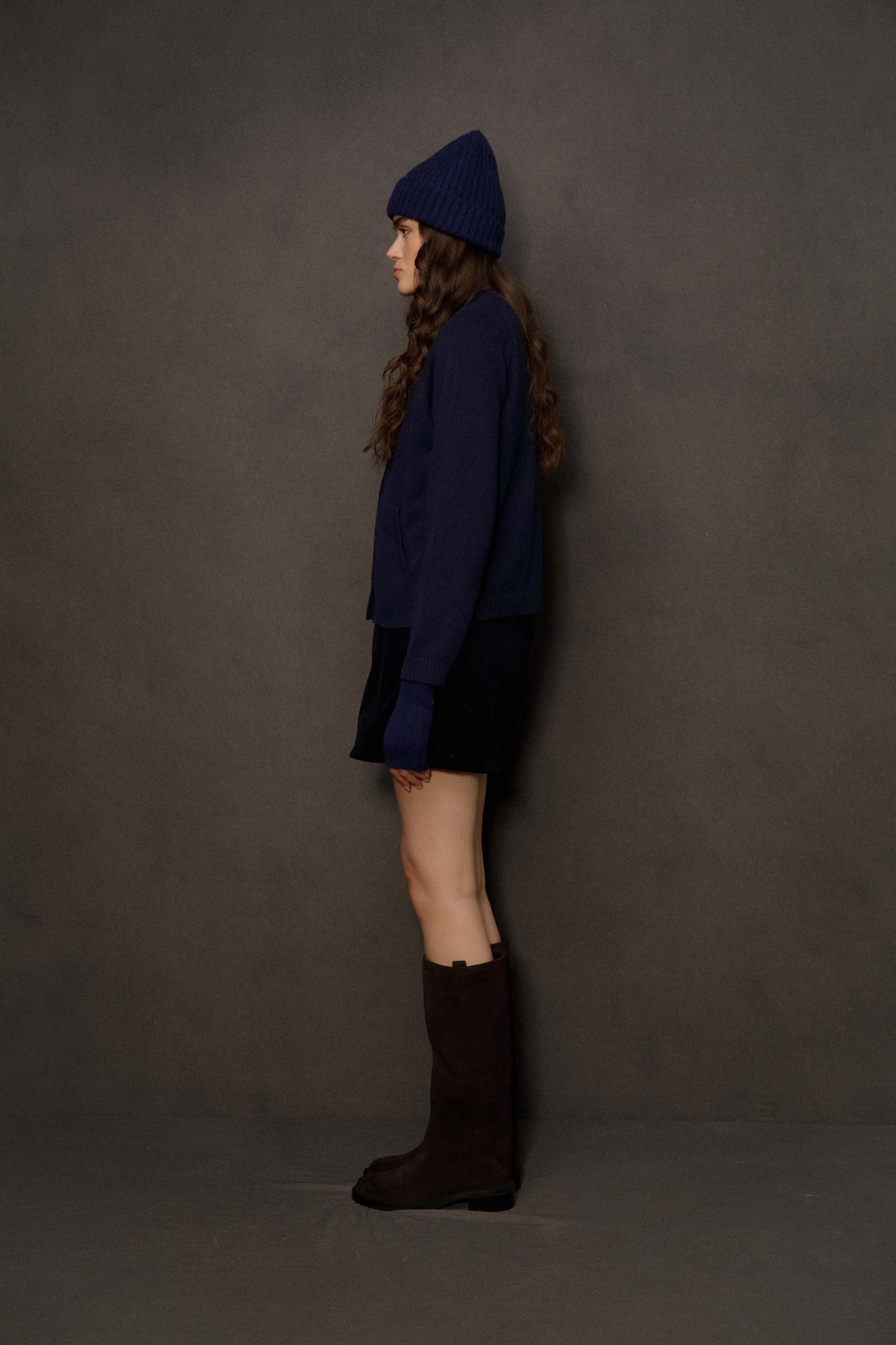 Women’s Canonmills Cashmere Cardigan  - Navy