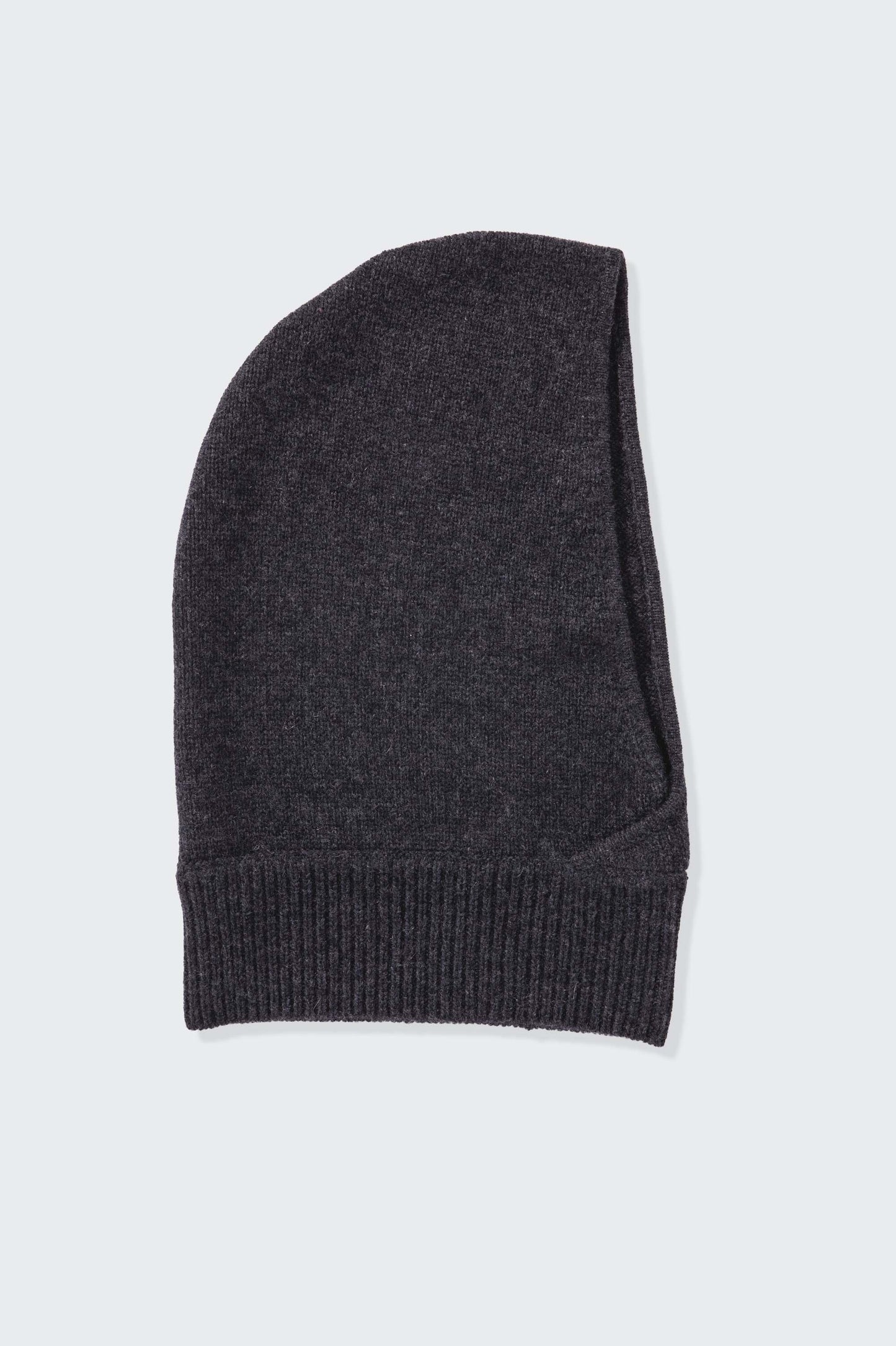 Cross Front Cashmere Hood - Charcoal