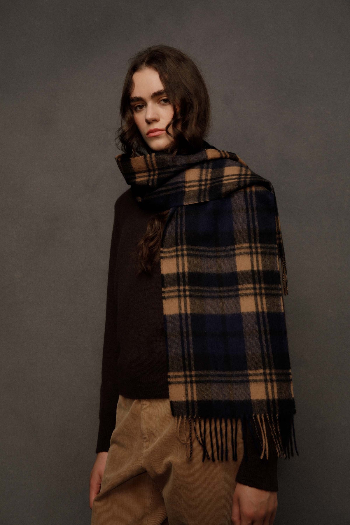 Made In Scotland Heritage Cashmere Scarf - Port Blackwatch