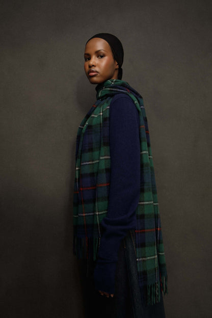 Heritage Tartan Cashmere Wide Scarf - Mackenzie