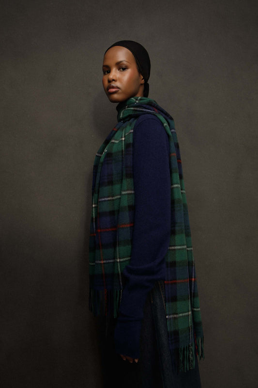 Heritage Tartan Cashmere Wide Scarf - Mackenzie