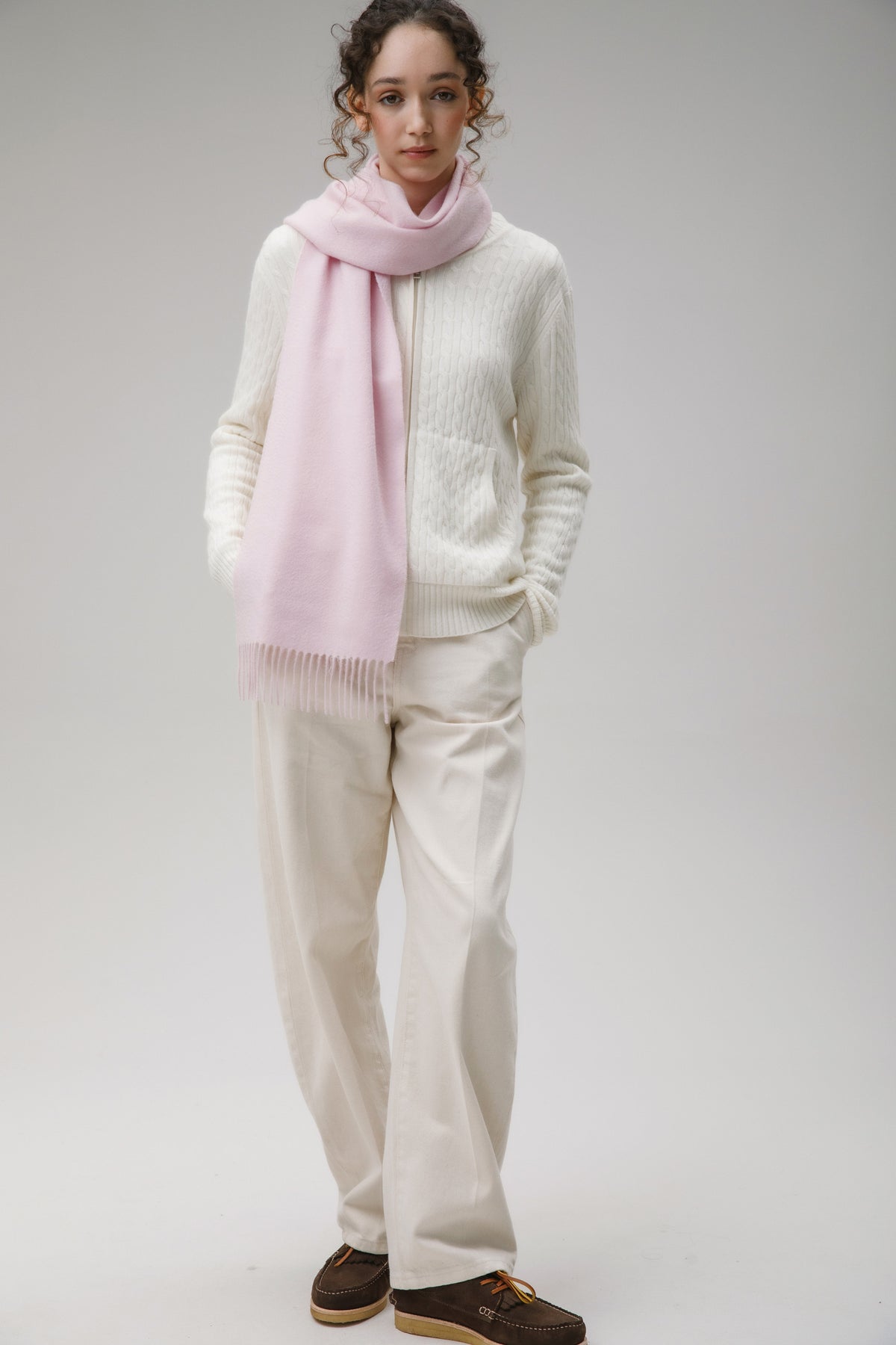 Solid Cashmere Scarf - Pale Lilac