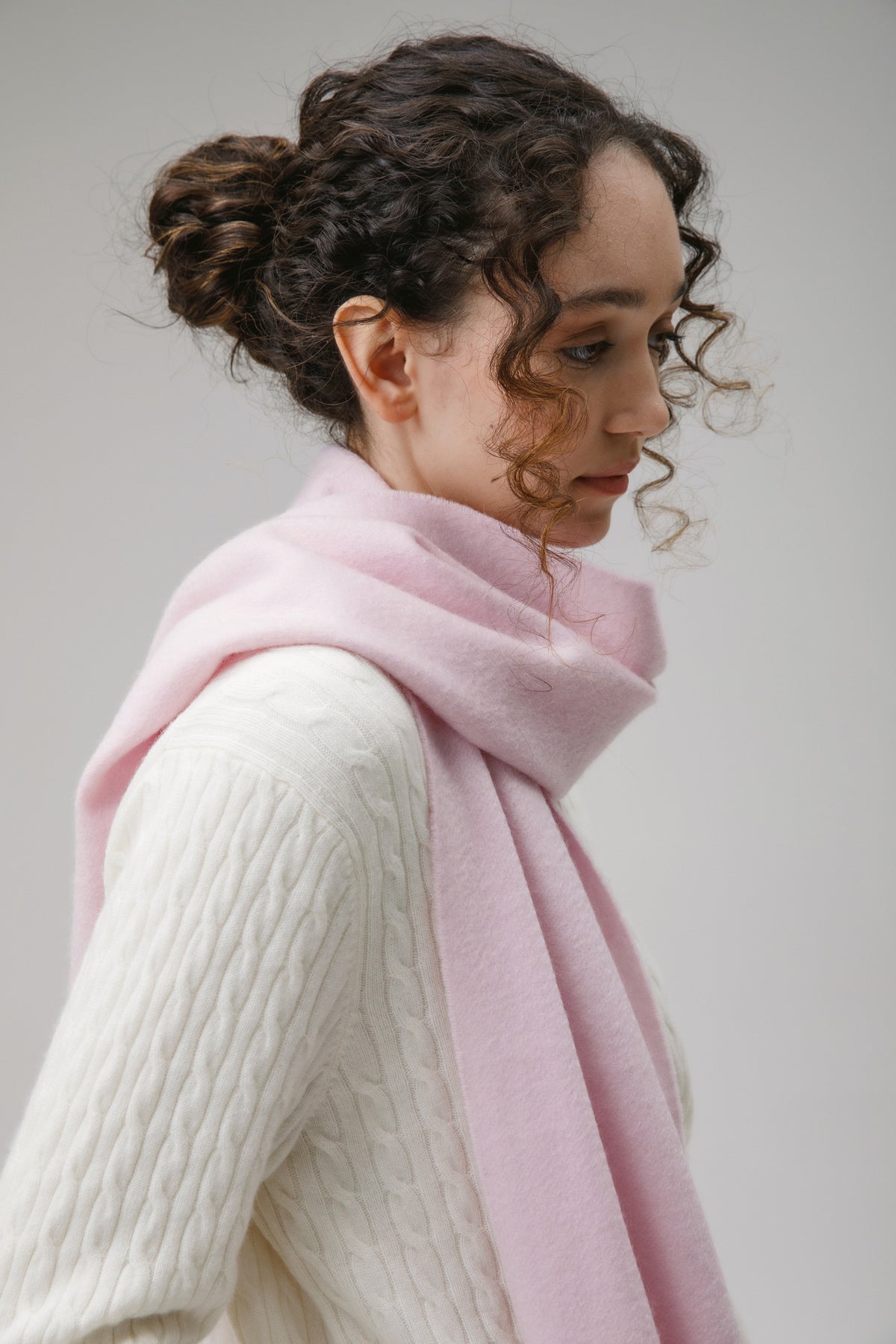 Solid Cashmere Scarf - Pale Lilac