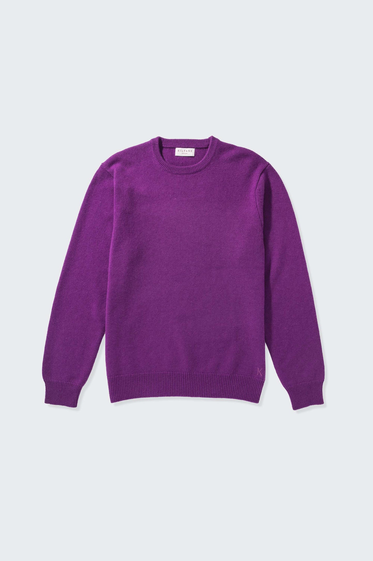 Men’s Comely Cashmere Crew Neck Jumper - Thistle Purple