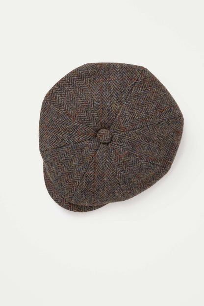 Harris Tweed Carloway Hat - Brown Check