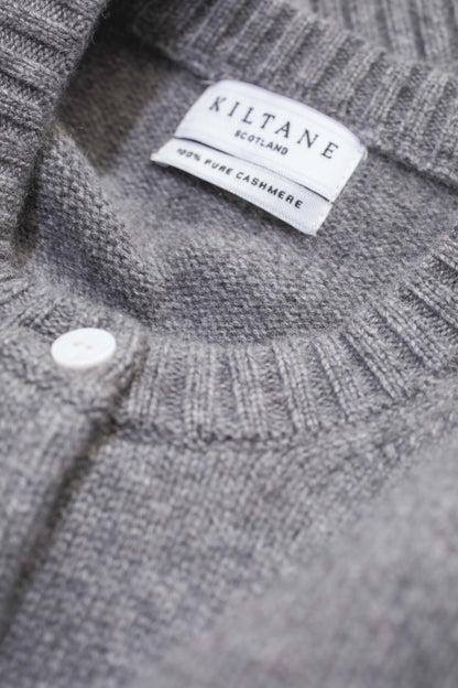 New Town Cashmere Cardigan - Derby Grey